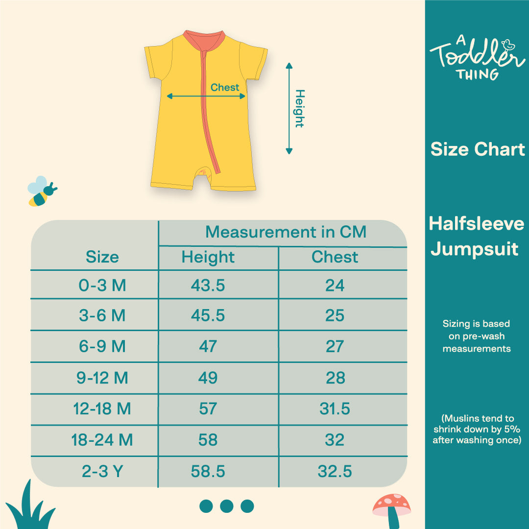 Half Sleeve Jumpsuit Plain