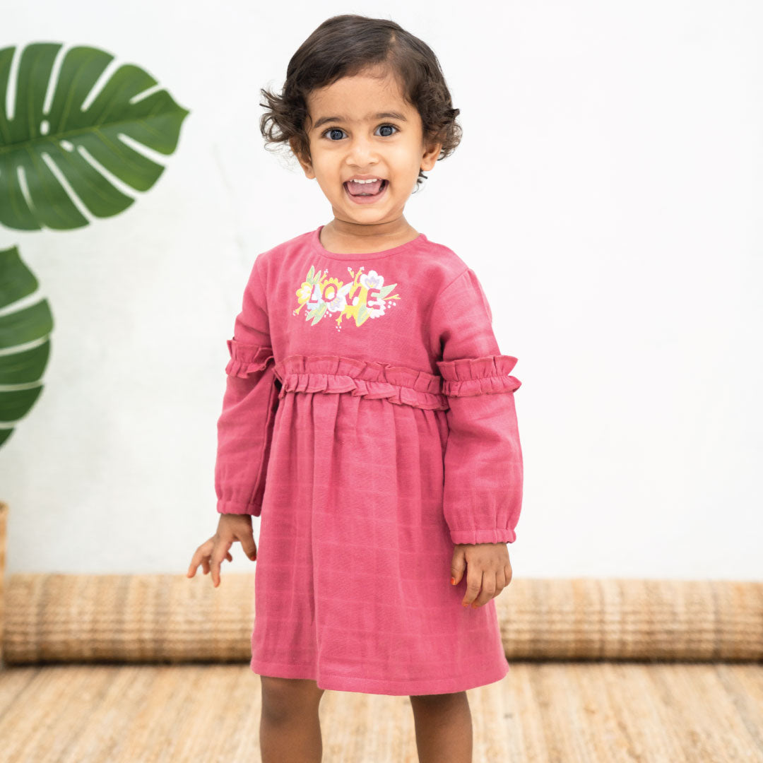 South Style Traditional Wear New Baby Girl Ethnic Wear Frock