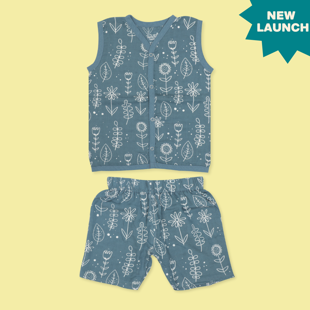 Bloom Bunch - Dyed Muslin Jabla and Shorts for Babies and Toddlers