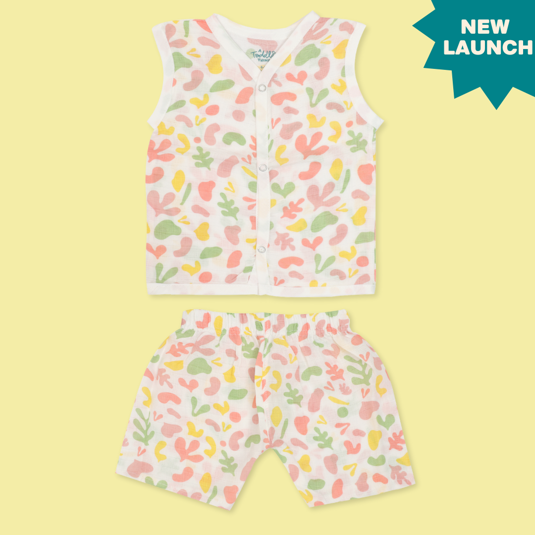 Jolly Jumbles - Dyed Muslin Jabla and Shorts for Babies and Toddlers