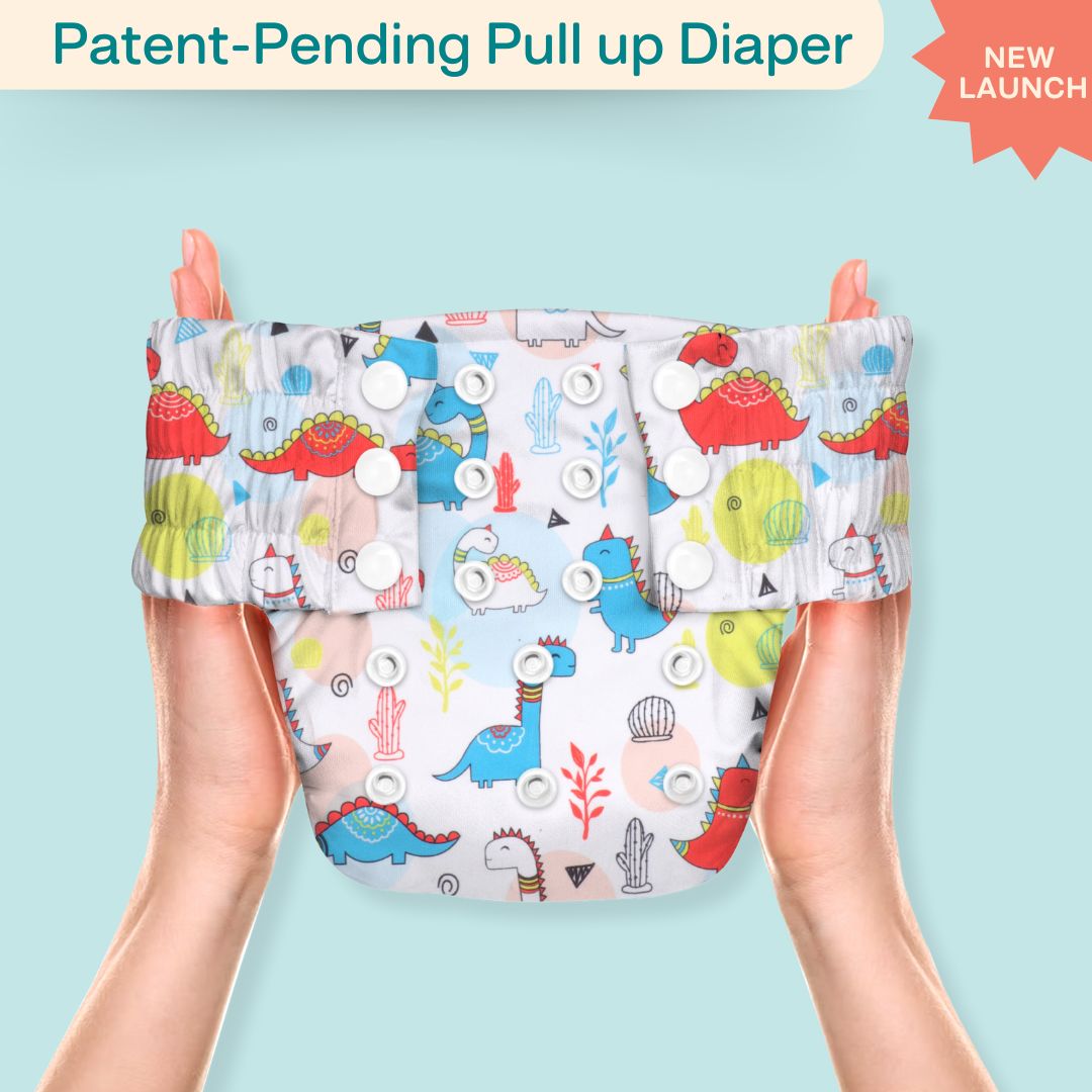 Newborn Cloth Diaper 2.0 with 1 cotton Insert (2 kg - 5 kg)