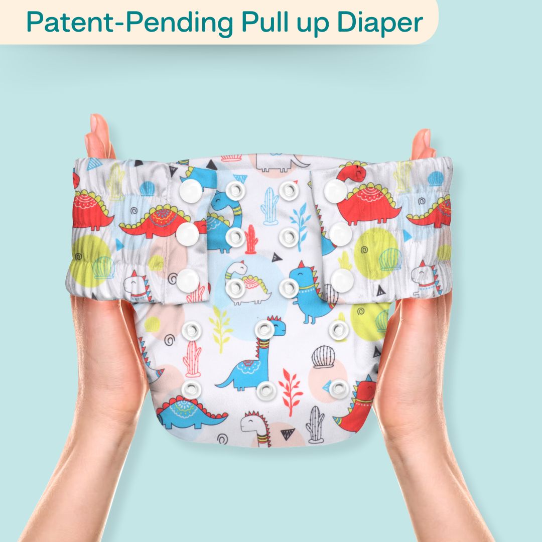 Newborn Cloth Diaper 2.0 with 1 cotton Insert (2 kg - 5 kg)