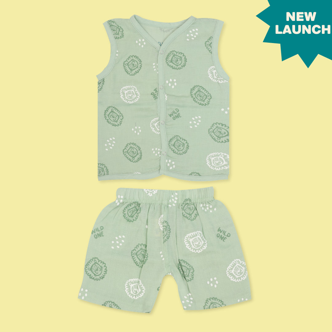 Little King - Dyed Muslin Jabla and Shorts for Babies and Toddlers