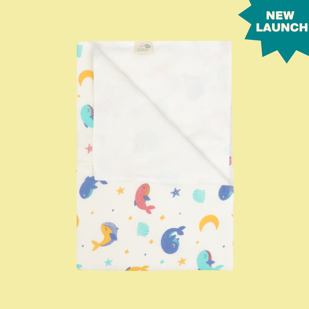 Whale Star Muslin Dry Sheet