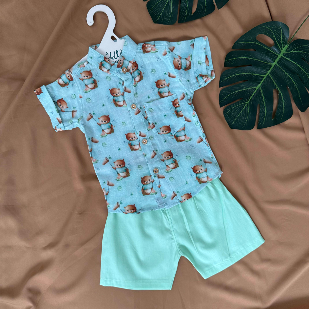 Forest Fun - Muslin Top and Shorts for kids