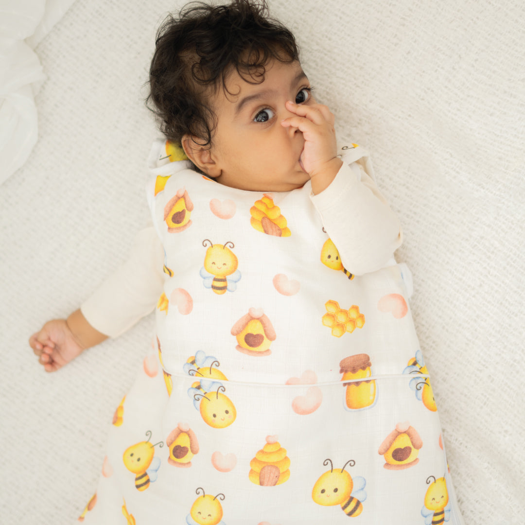 Bumble Bee - Organic Muslin Aloe Vera Sleep Bag (upto 9 months)