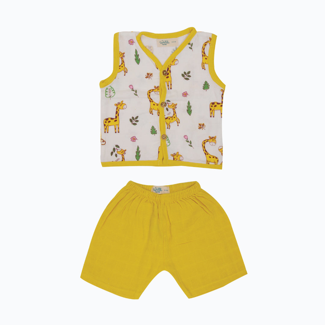 Happy Giraffe - Muslin Jabla and Shorts for Babies and Toddlers