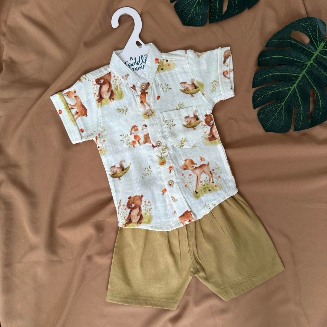 Little Carnival - Muslin Top and Shorts for kids