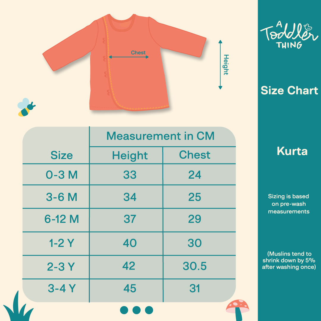 Gaja - Full Sleeve Button Type Kurta and Dhoti for kids