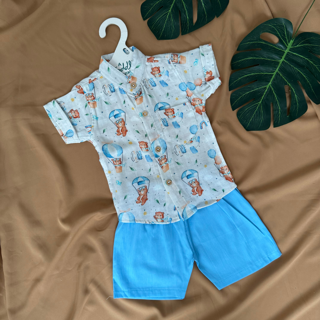 Forest Fun - Muslin Top and Shorts for kids