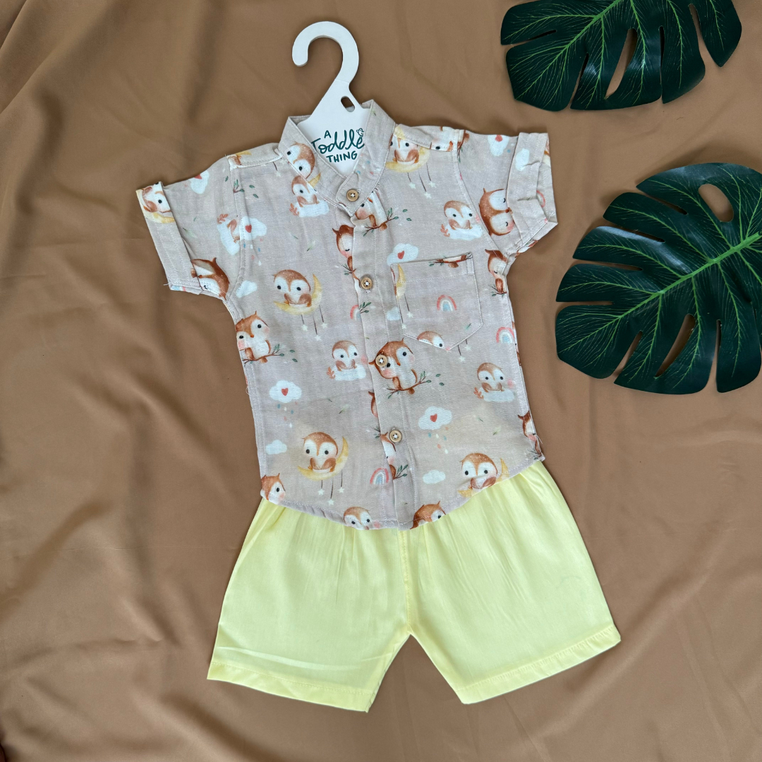 Bear Pops - Muslin Top and Shorts for kids