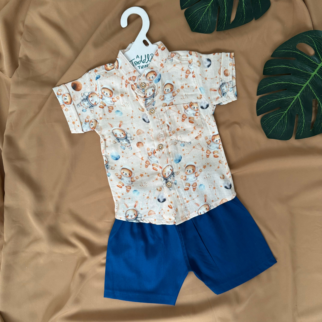 Bear Pops - Muslin Top and Shorts for kids