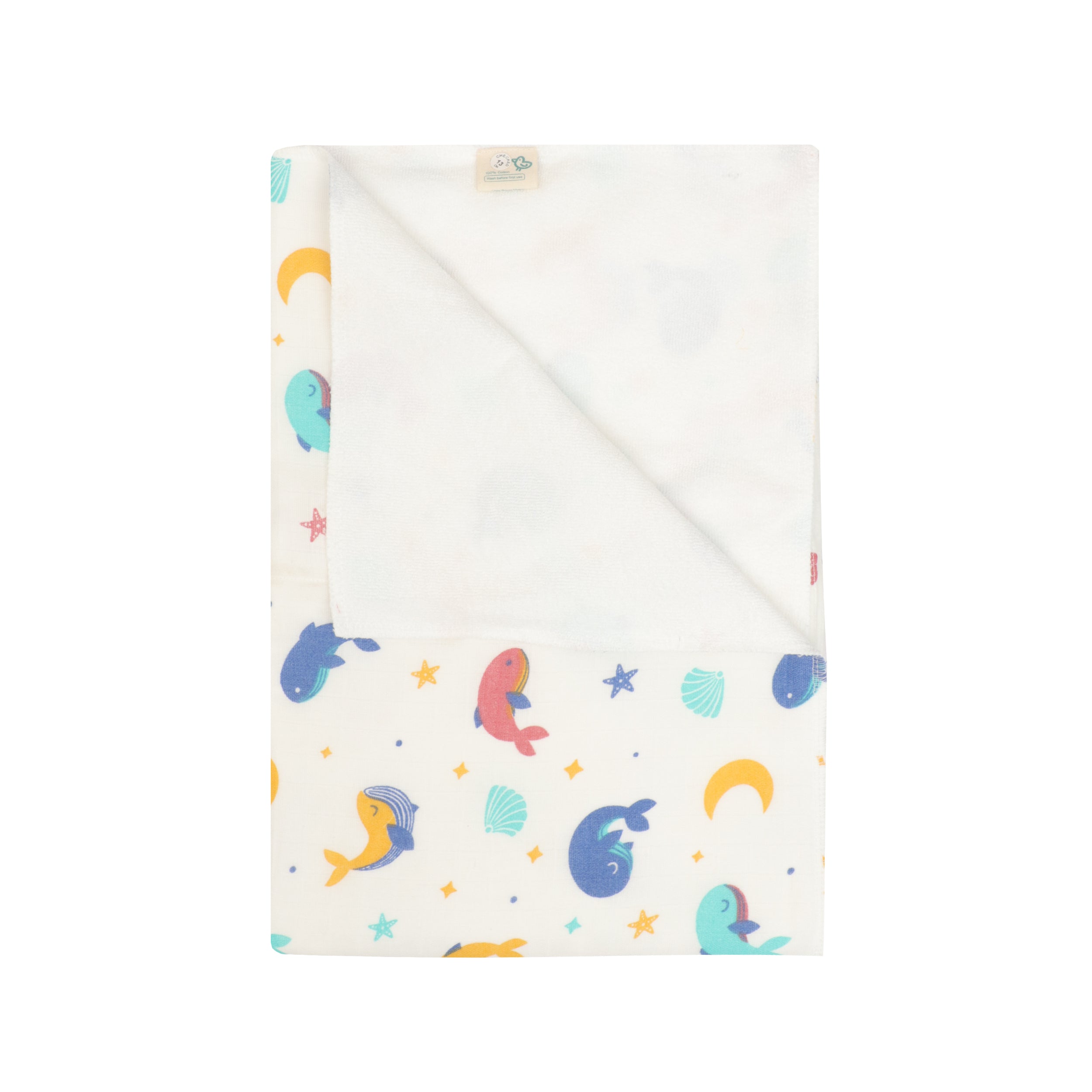 Whale Star Muslin Dry Sheet