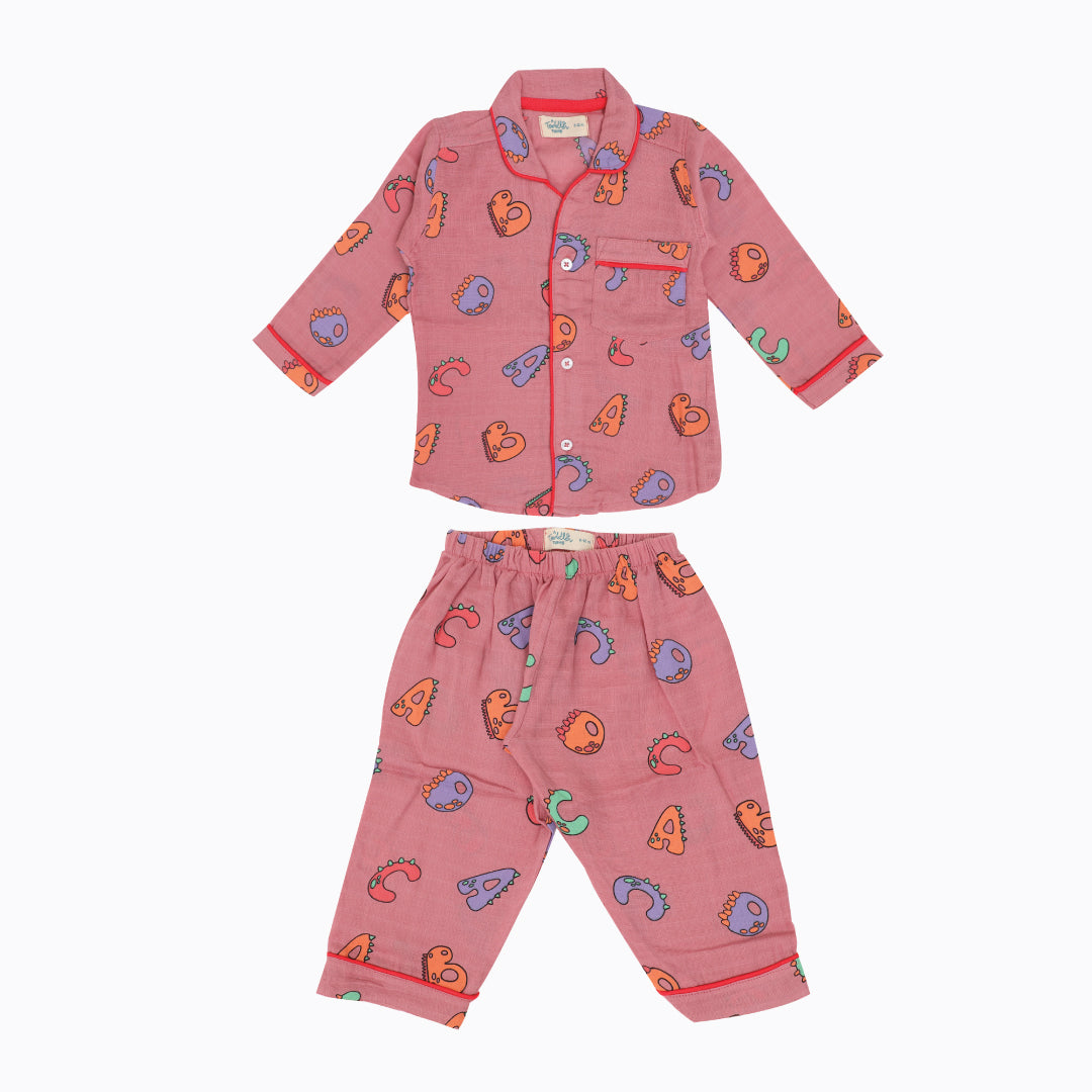 Muslin Full Sleeve Sleep Suit for babies and kids - Unisex