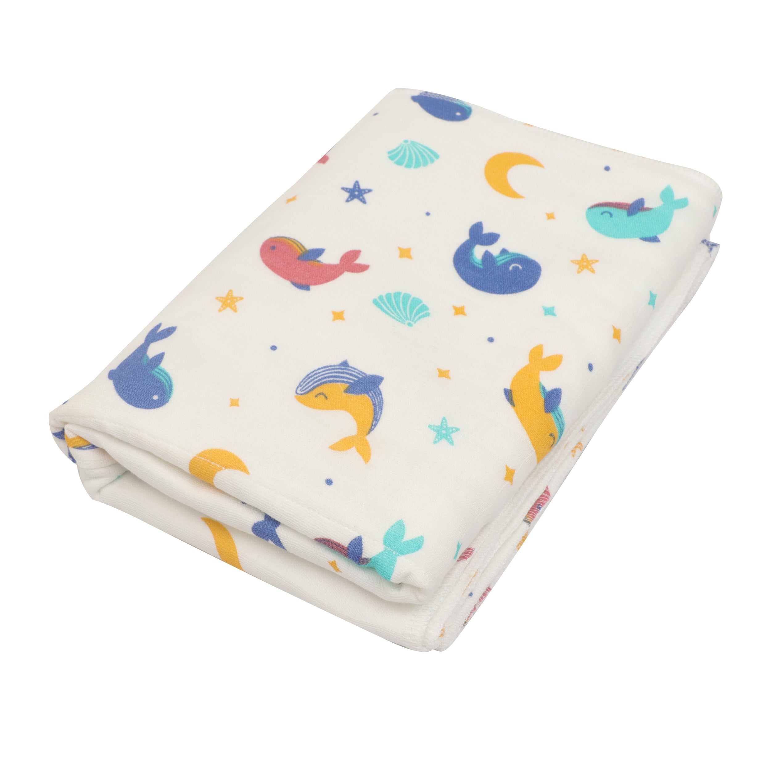 Whale Star Muslin Dry Sheet