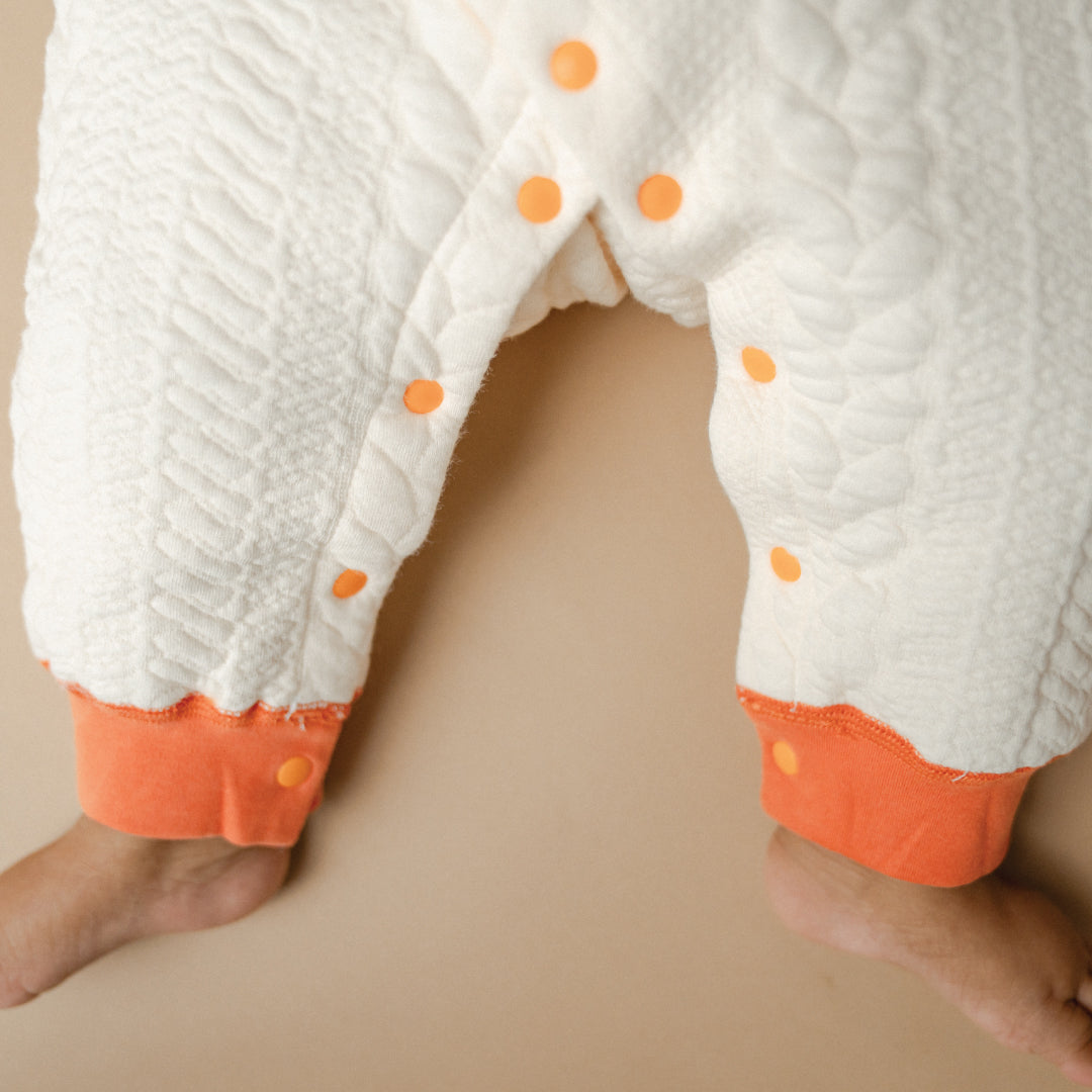 Orange Tiny Roars - Full sleeve Bodysuit