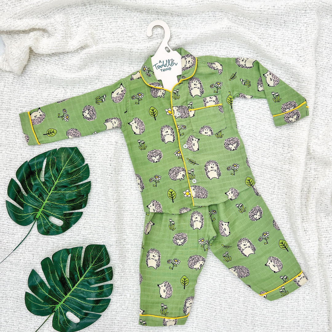 Muslin Full Sleeve Sleep Suit for babies and kids - Unisex