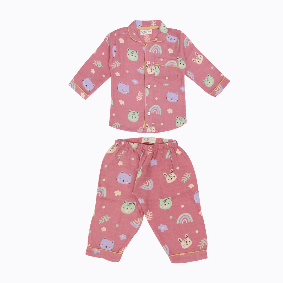 Dreamy Garden - Muslin Full Sleeve Sleep Suit for babies and kids (Unisex)