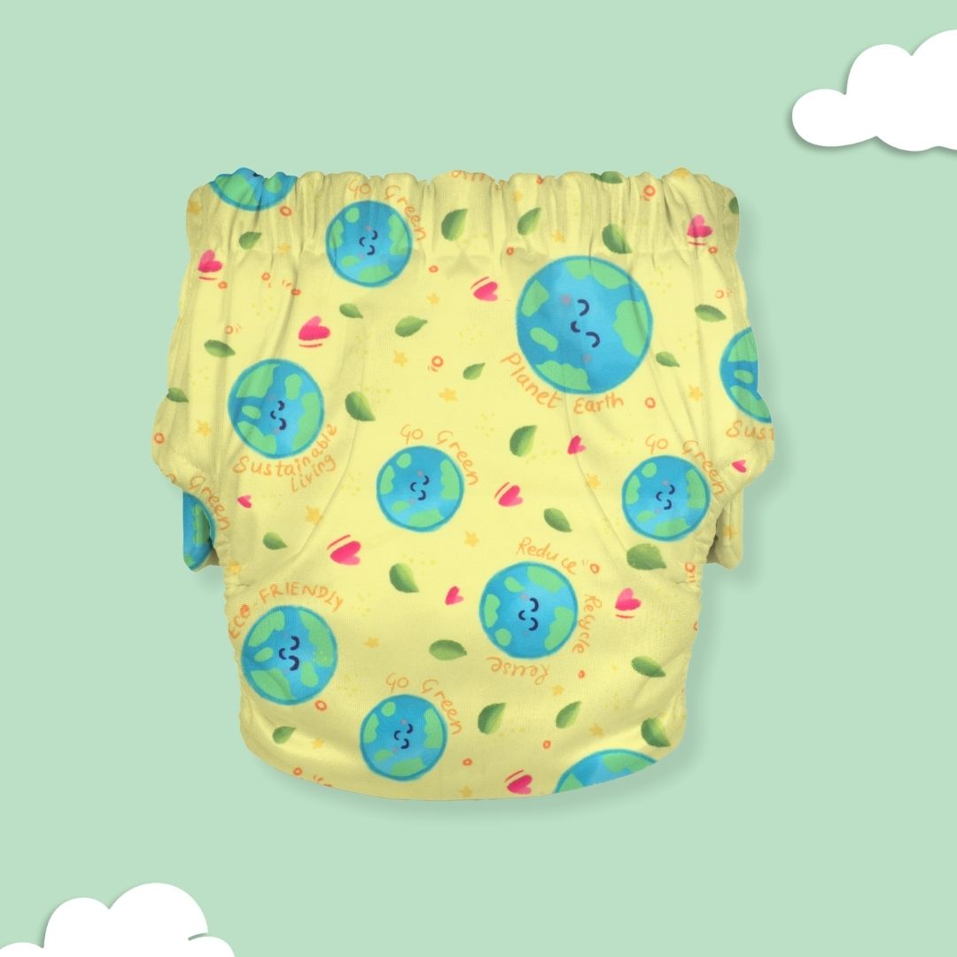 Newborn Cloth Diaper 2.0 with 1 cotton Insert (2 kg - 5 kg)