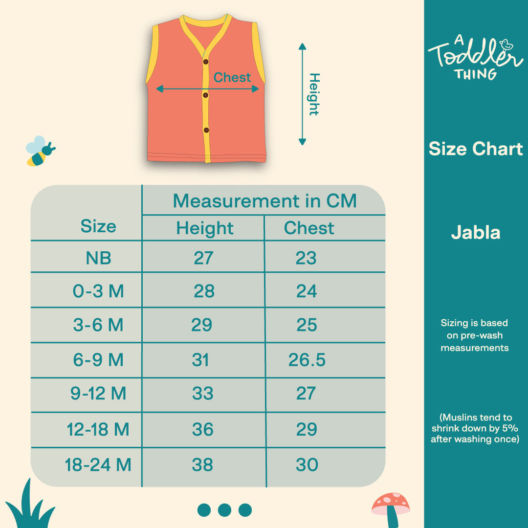 Jolly Jumbles - Dyed Muslin Jabla and Shorts for Babies and Toddlers