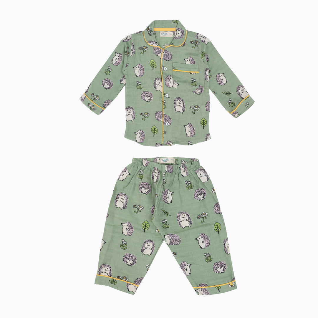 Muslin Full Sleeve Sleep Suit for babies and kids - Unisex