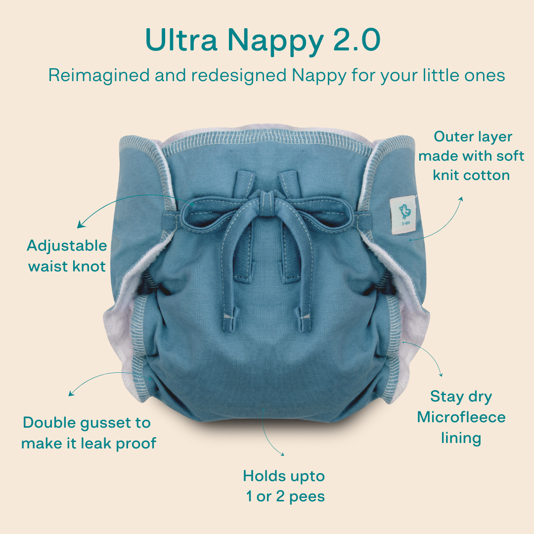 Baa Baa Jumbo - Ultra Nappies 2.0 (Pack of 2)