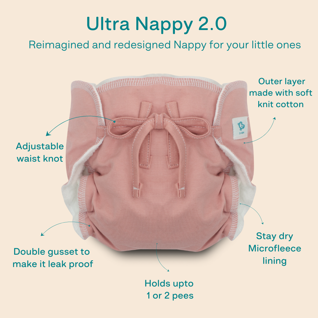 Booty Bunch - Ultra Nappies 2.0 (Pack of 5)