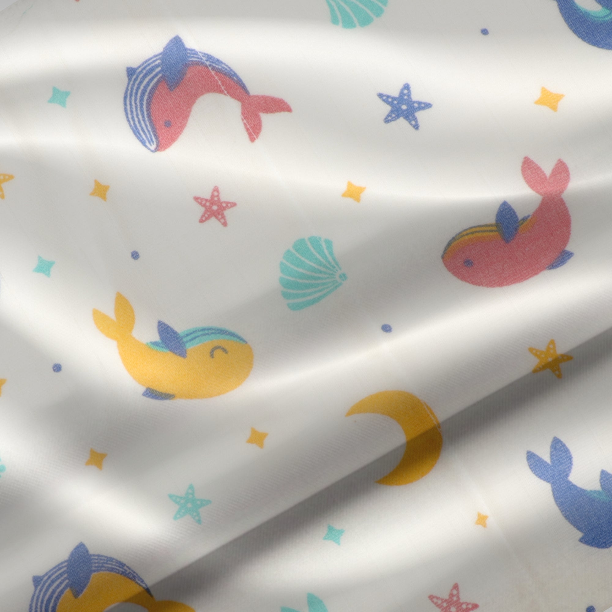 Whale Star Muslin Dry Sheet