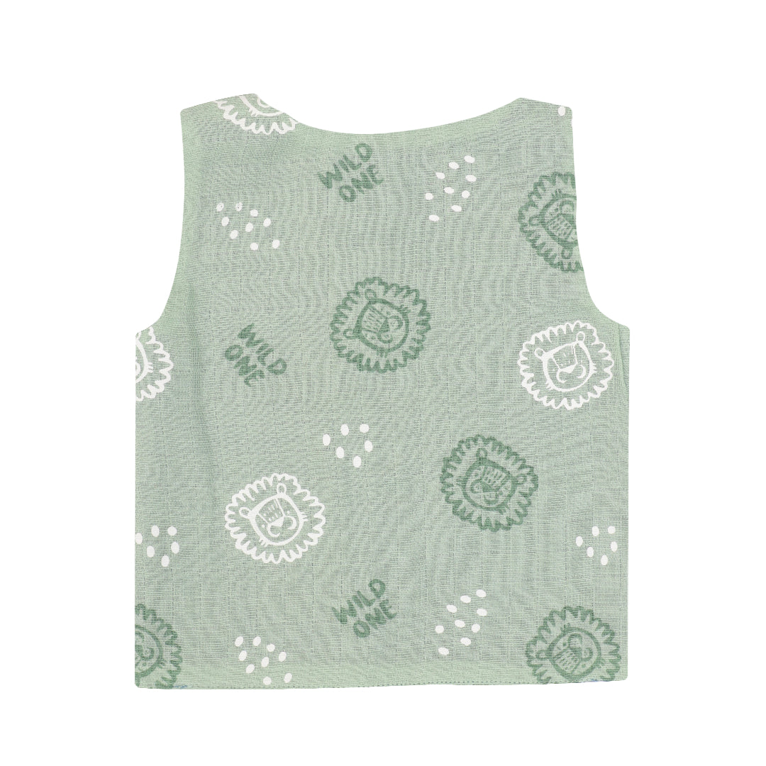 Forest Dreams - Reversible Muslin Jabla (Pack of 1)