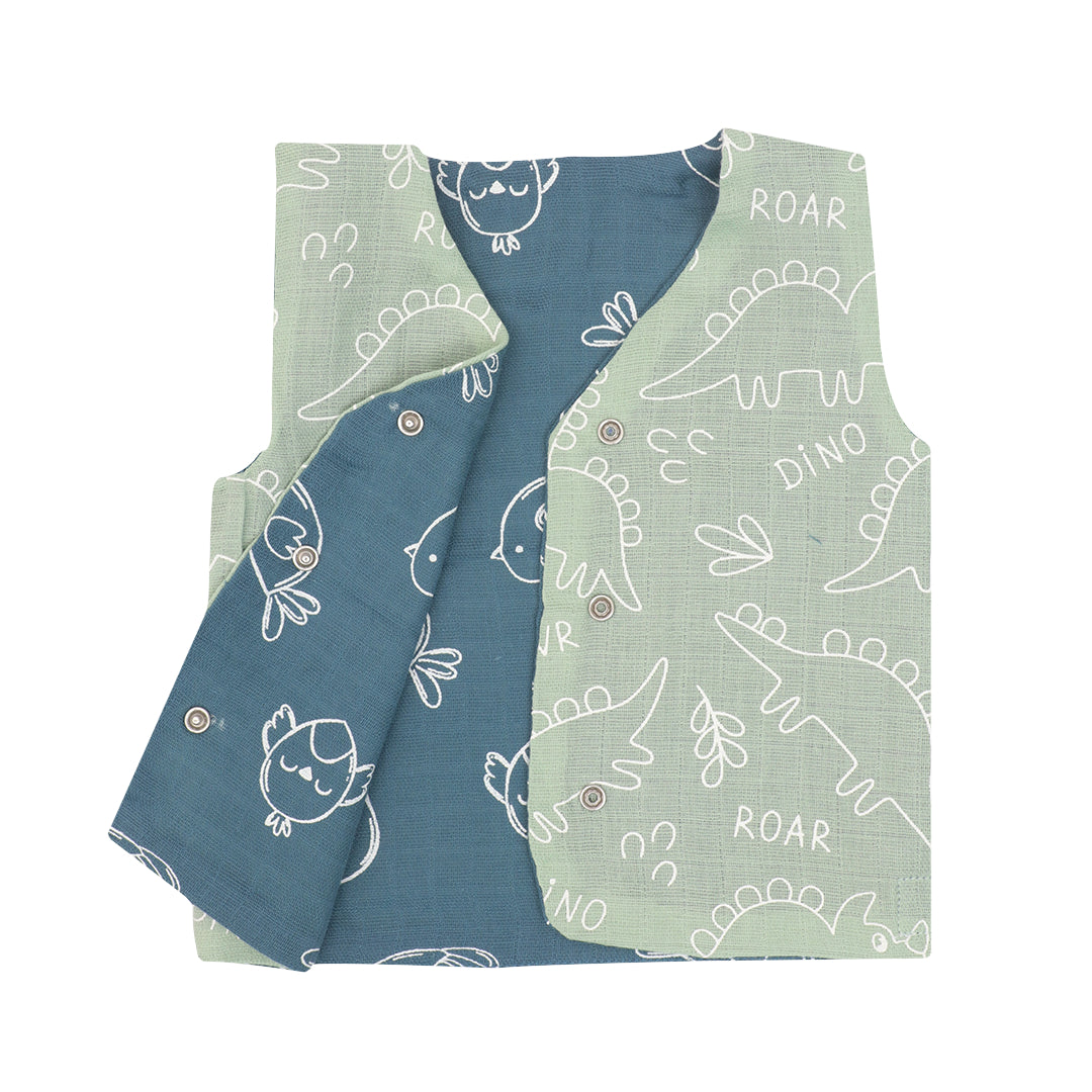 Lettuce Love You - Reversible Muslin Jabla (Pack of 2)