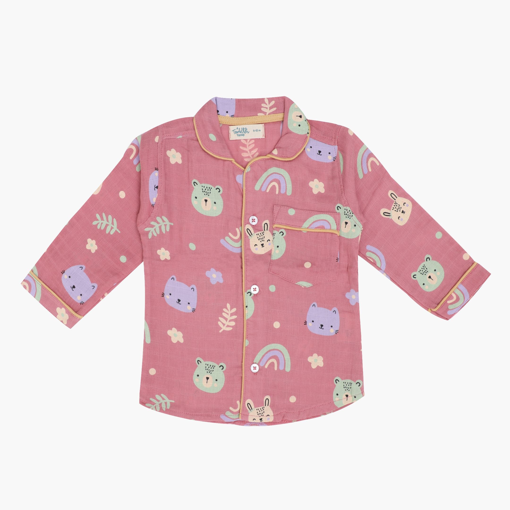 Dreamy Garden - Muslin Full Sleeve Sleep Suit for babies and kids (Unisex)