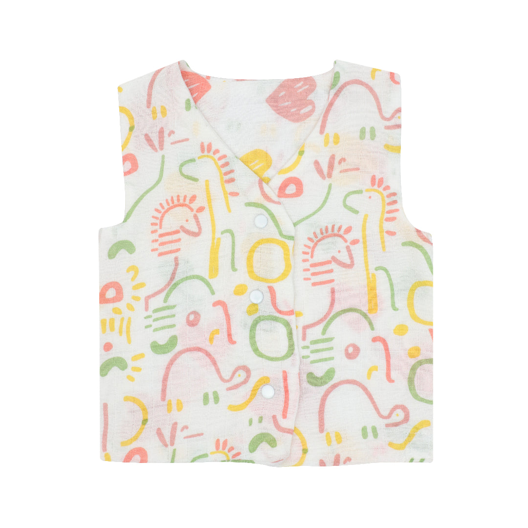 Lettuce Love You - Reversible Muslin Jabla (Pack of 2)