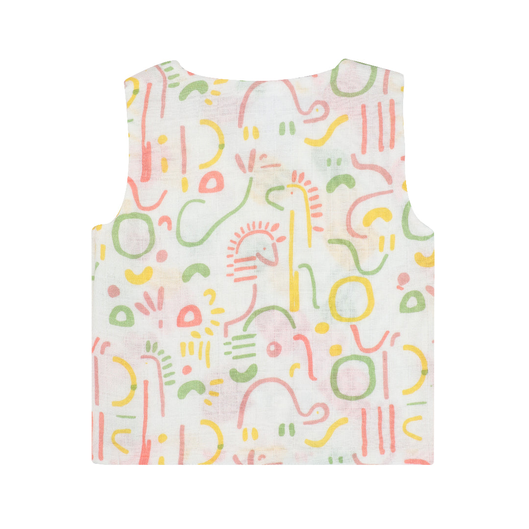 Lettuce Love You - Reversible Muslin Jabla (Pack of 2)