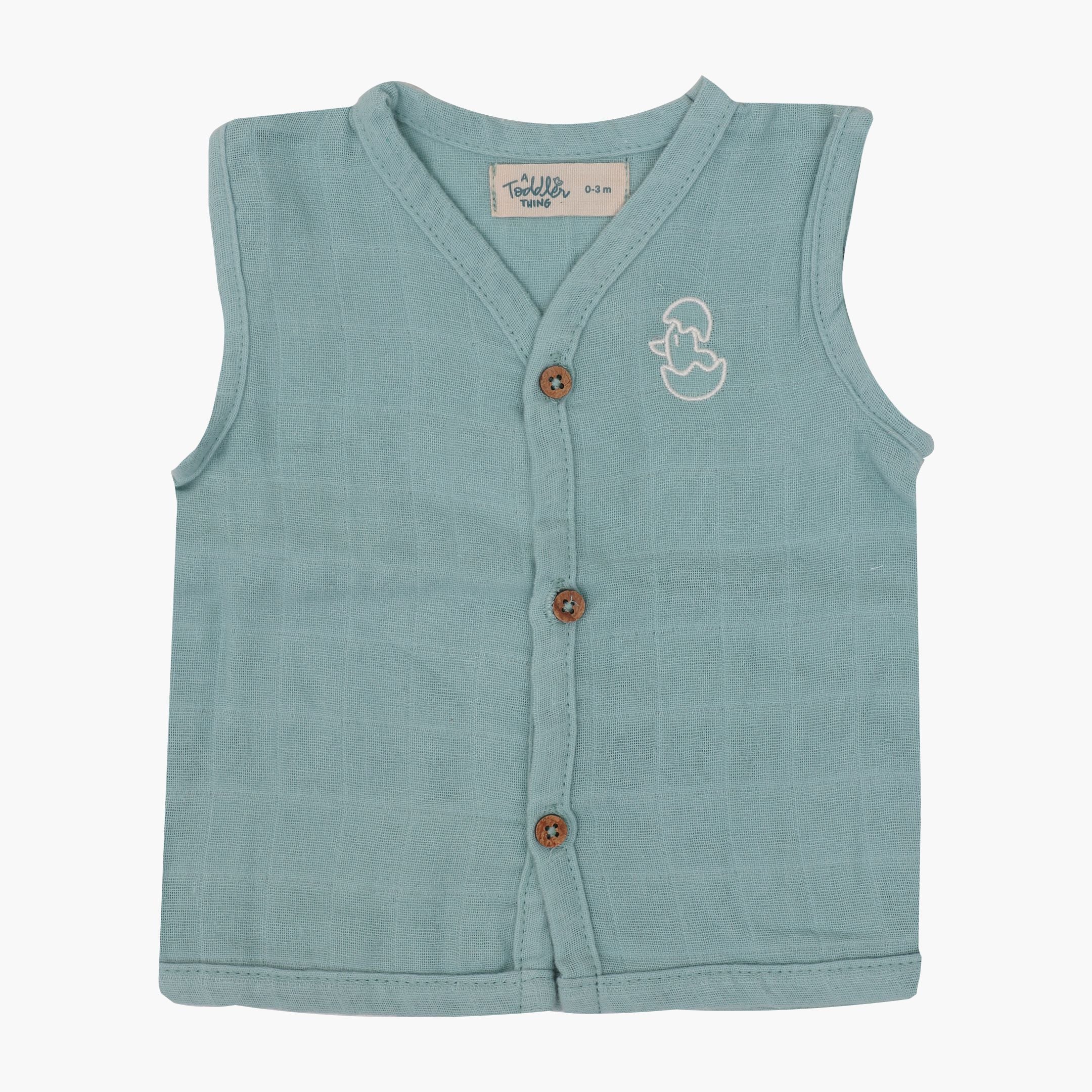 Blue Nest - Plain Muslin Jabla and Shorts for Babies and Toddlers