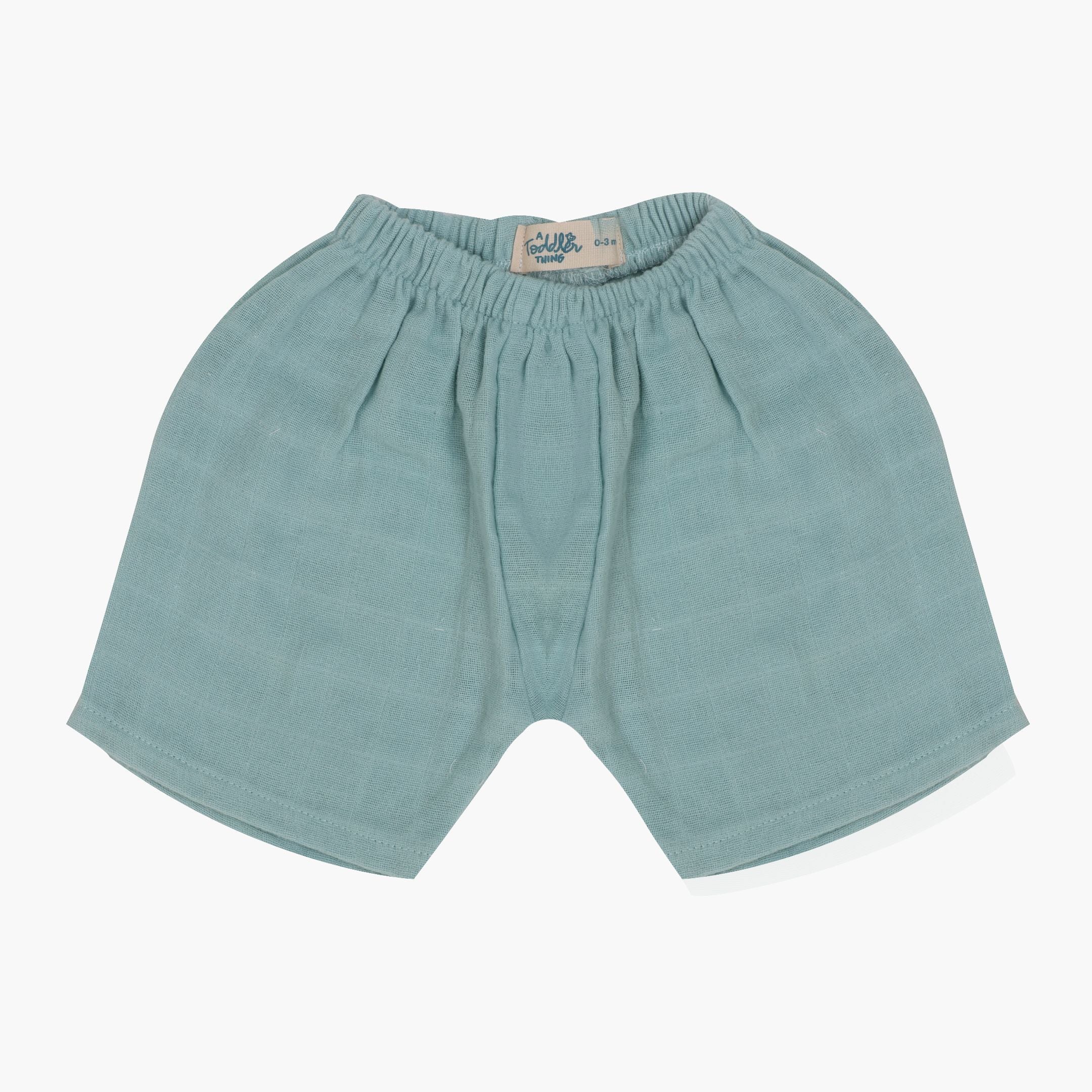 Blue Nest - Plain Muslin Jabla and Shorts for Babies and Toddlers