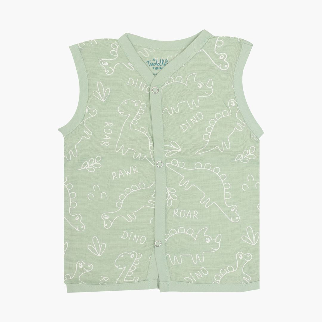 Jurassic Jots - Dyed Muslin Jabla and Shorts for Babies and Toddlers