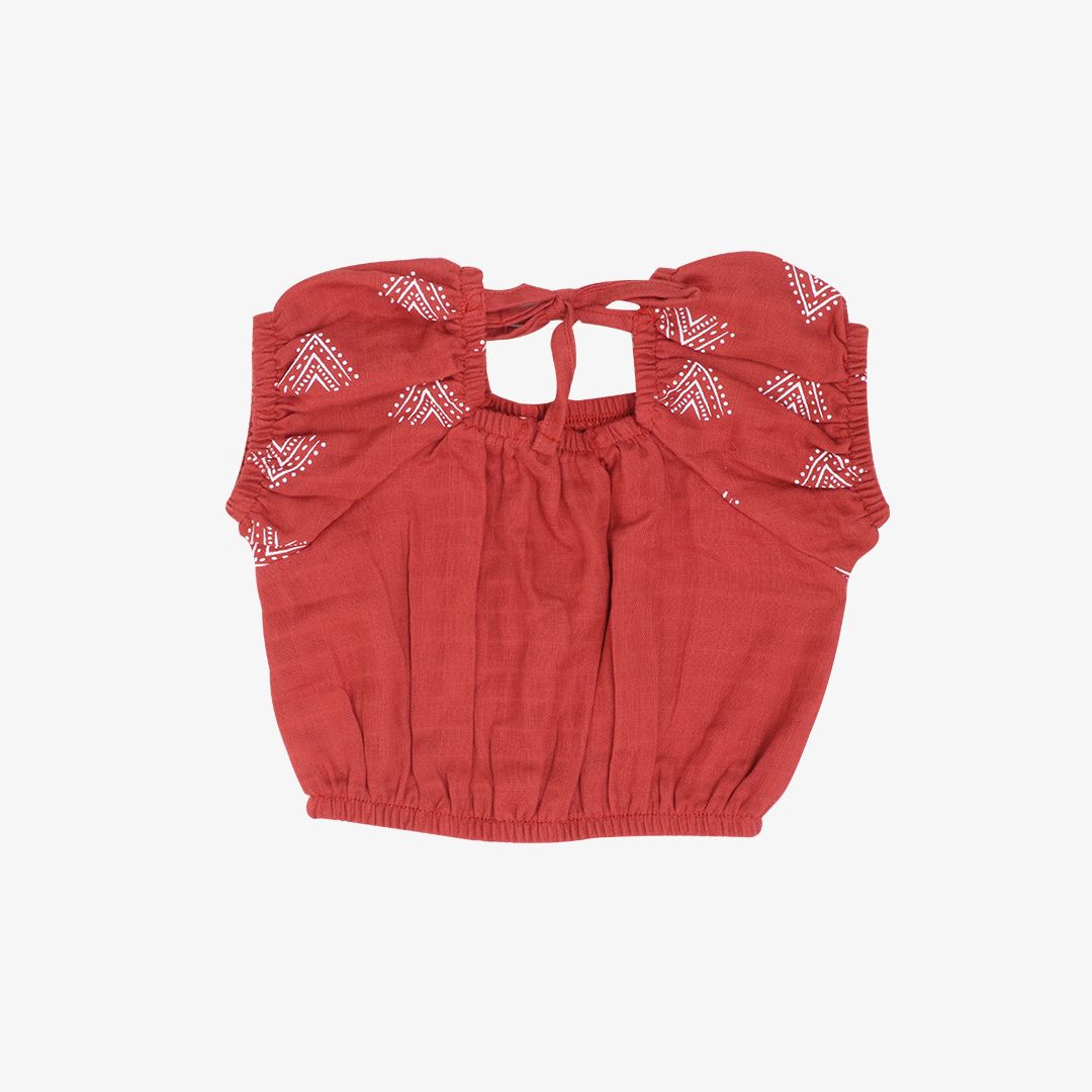 Puffed Co-ord sets for kids - Crimson