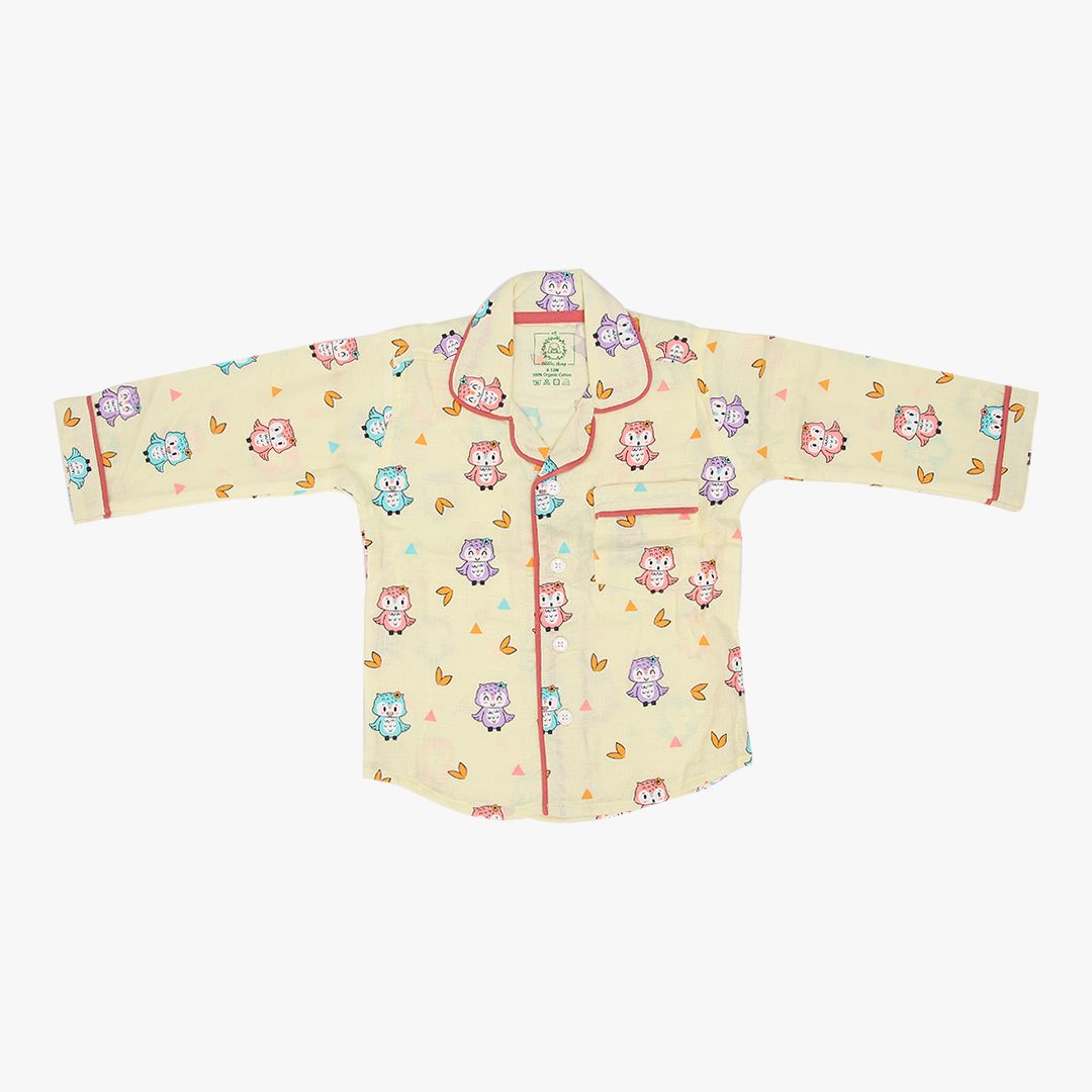 Muslin Full Sleeve Sleep Suit for babies and kids - Unisex