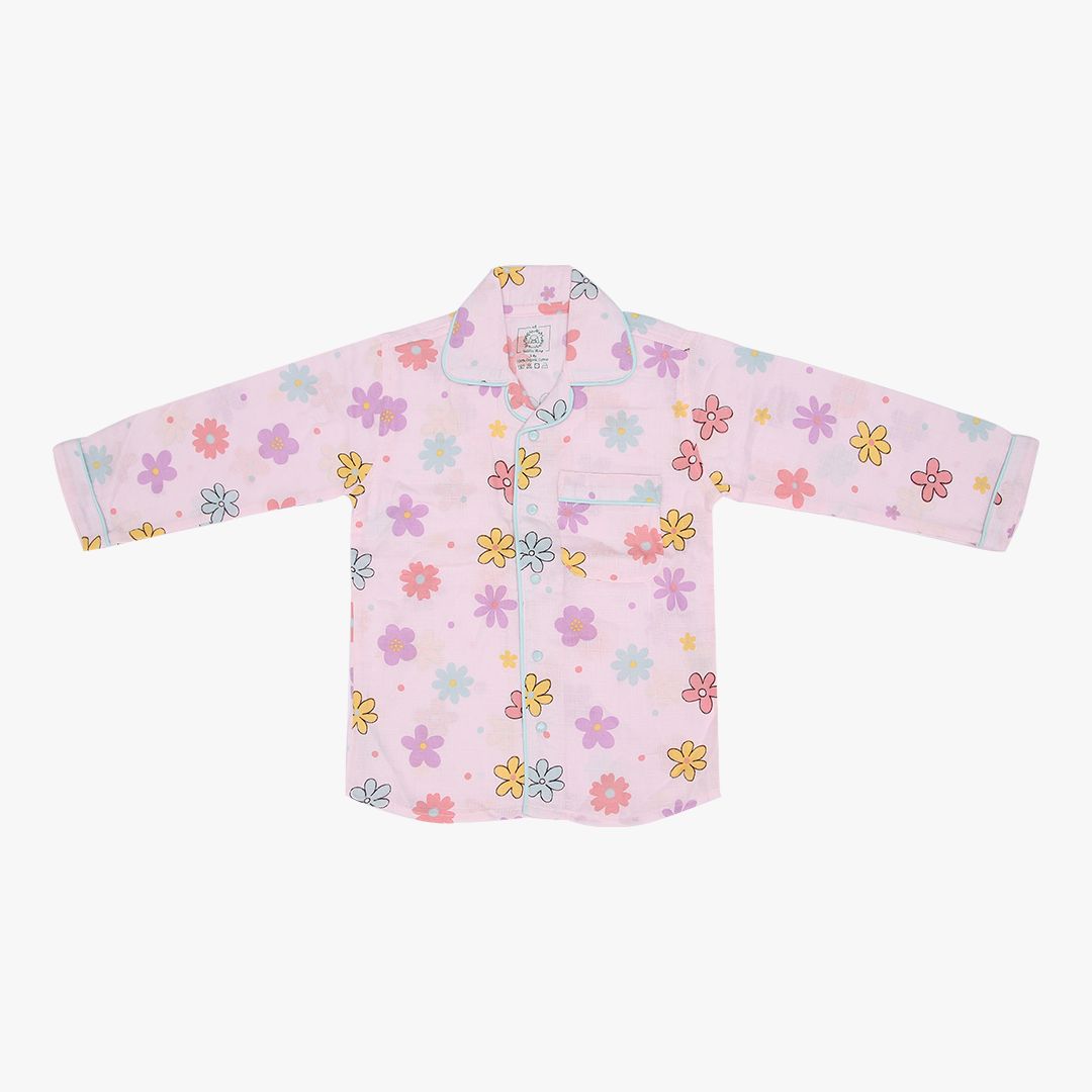 Muslin Full Sleeve Sleep Suit for babies and kids - Unisex