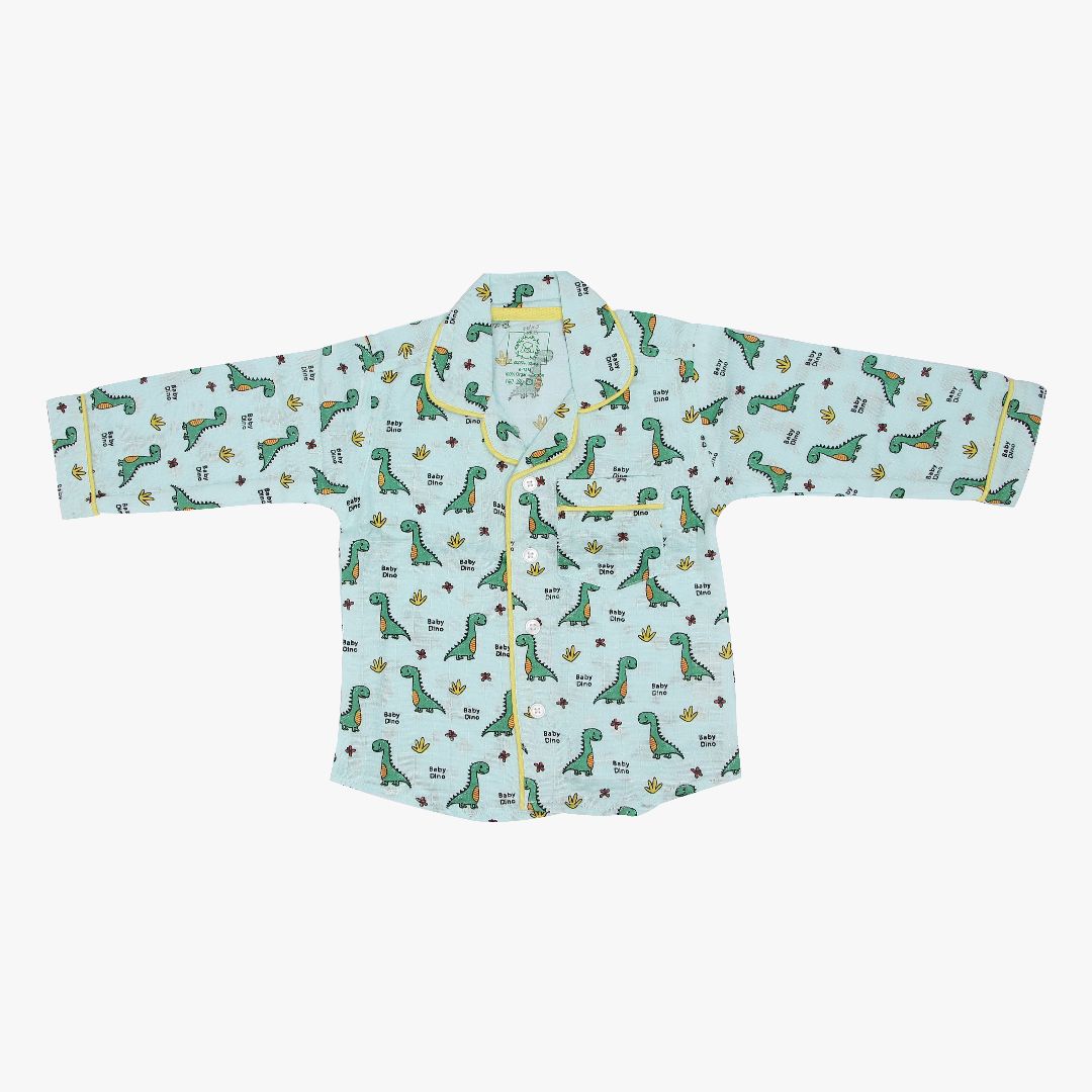 Muslin Full Sleeve Sleep Suit for babies and kids - Unisex