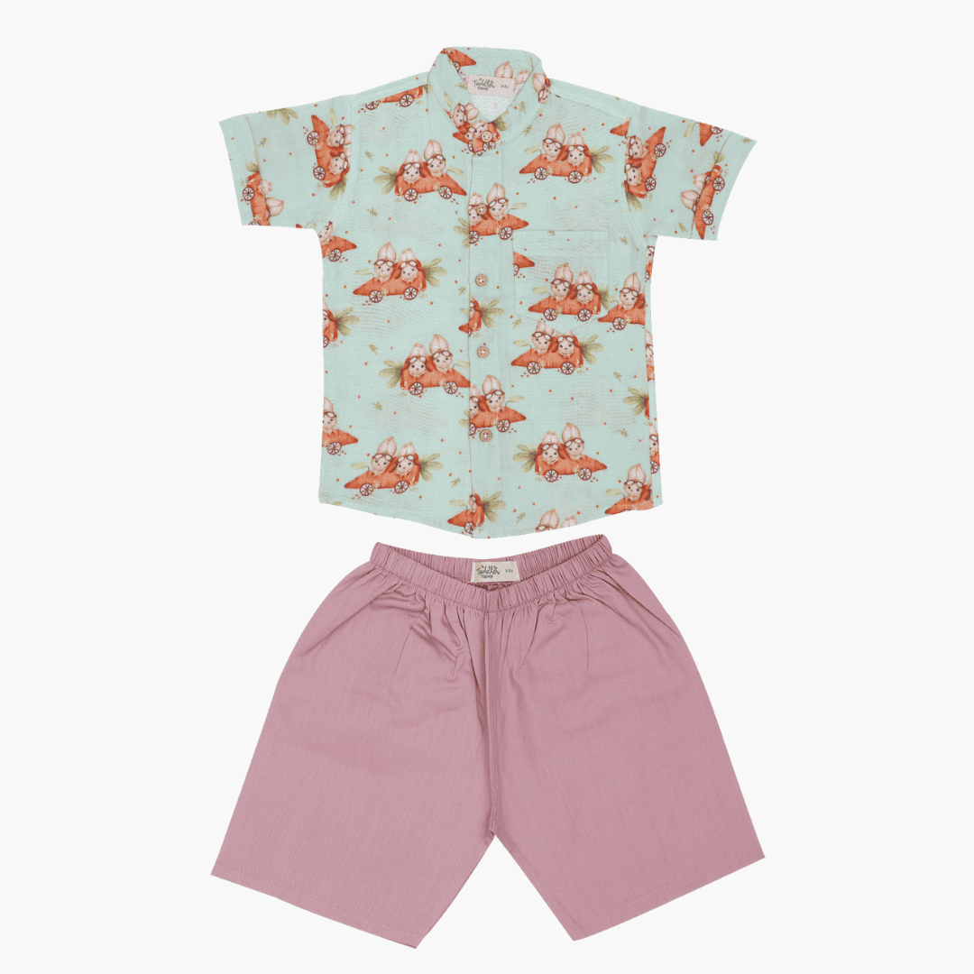 Forest Fun - Muslin Top and Shorts for kids