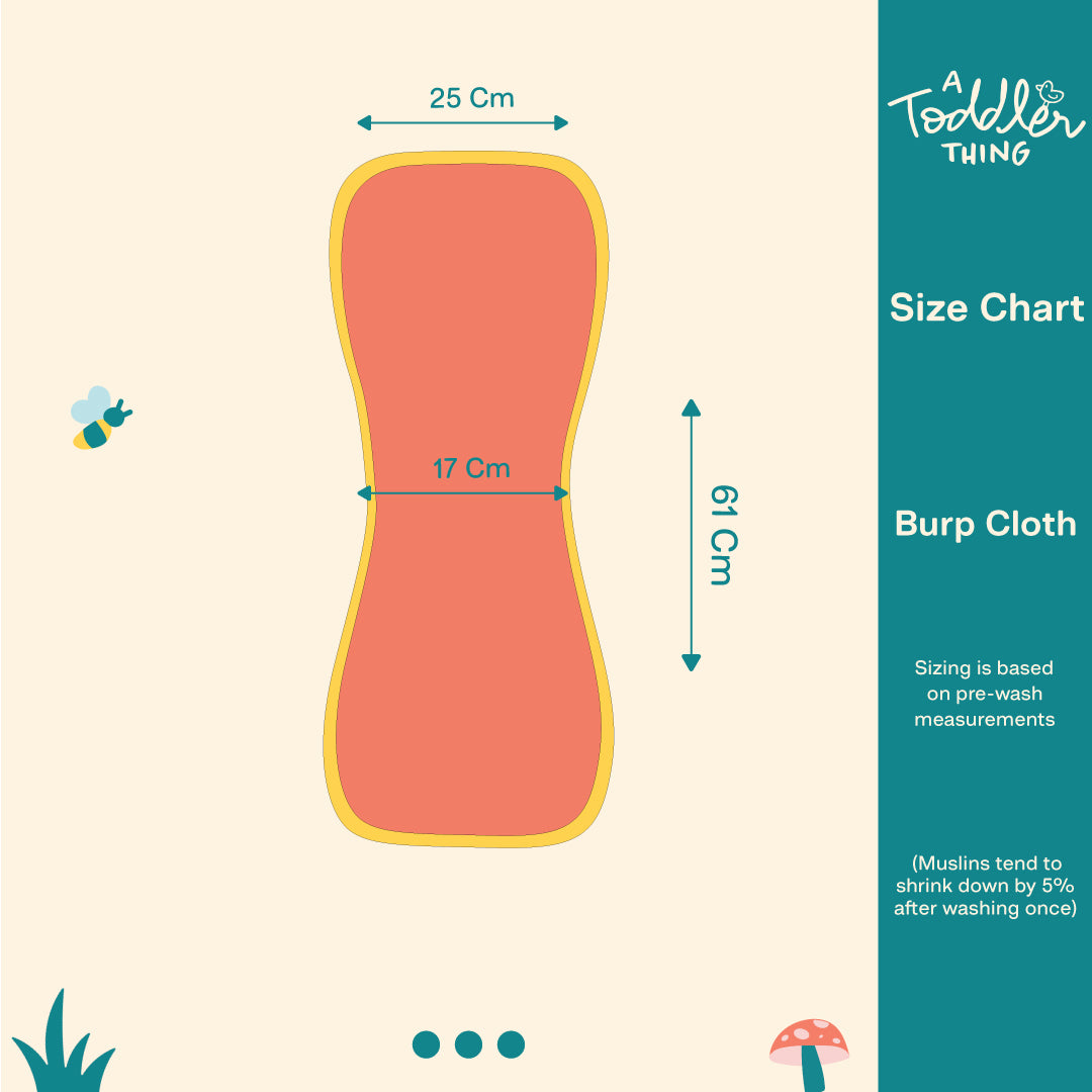 Zooland - Organic Muslin Aloe Vera Burp Cloth
