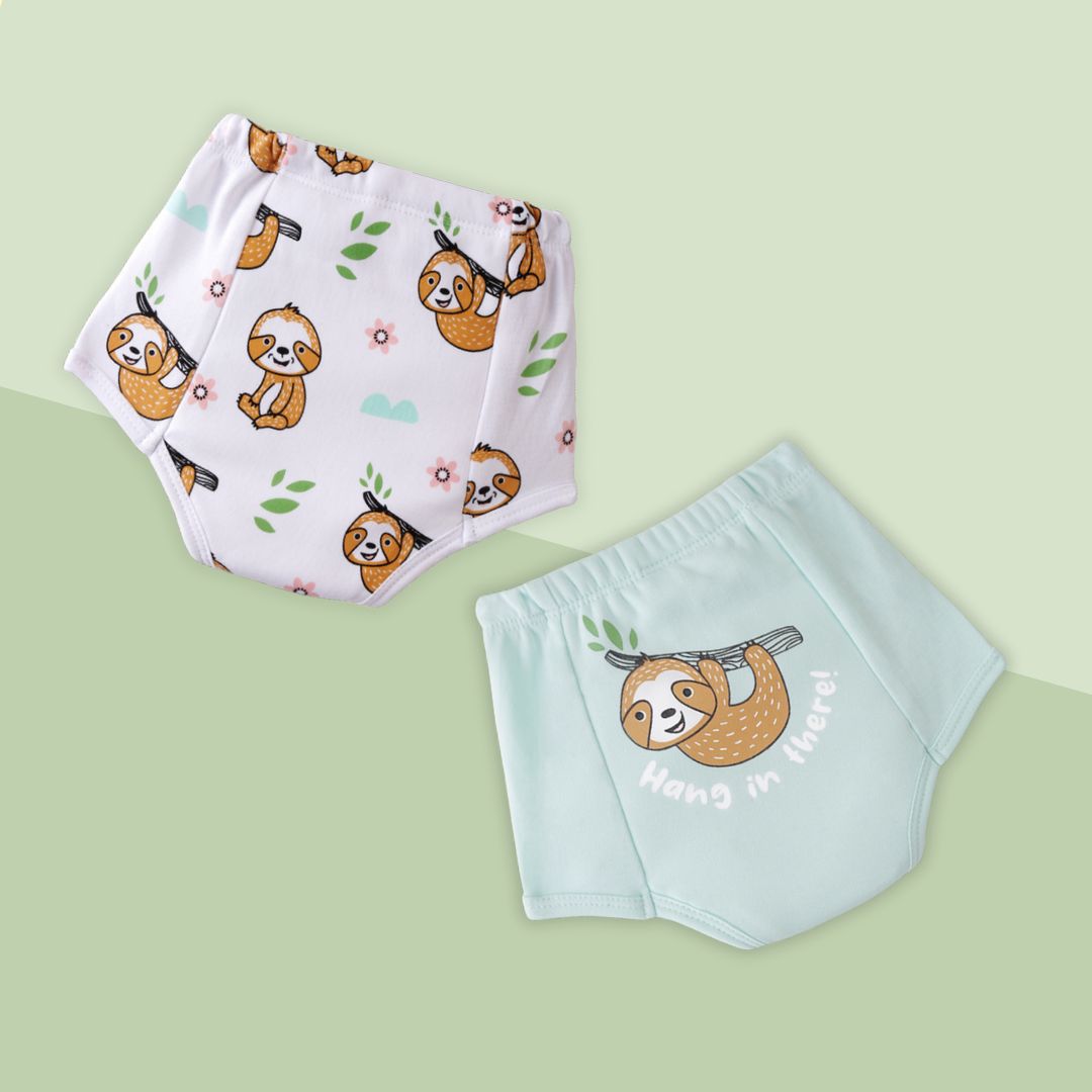 Sloth (Pack of 2)  - Ultra Undies - Baby Padded Underwear