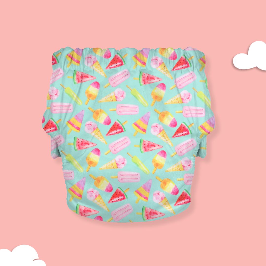 Newborn Cloth Diaper 2.0 with 1 cotton Insert (2 kg - 5 kg)