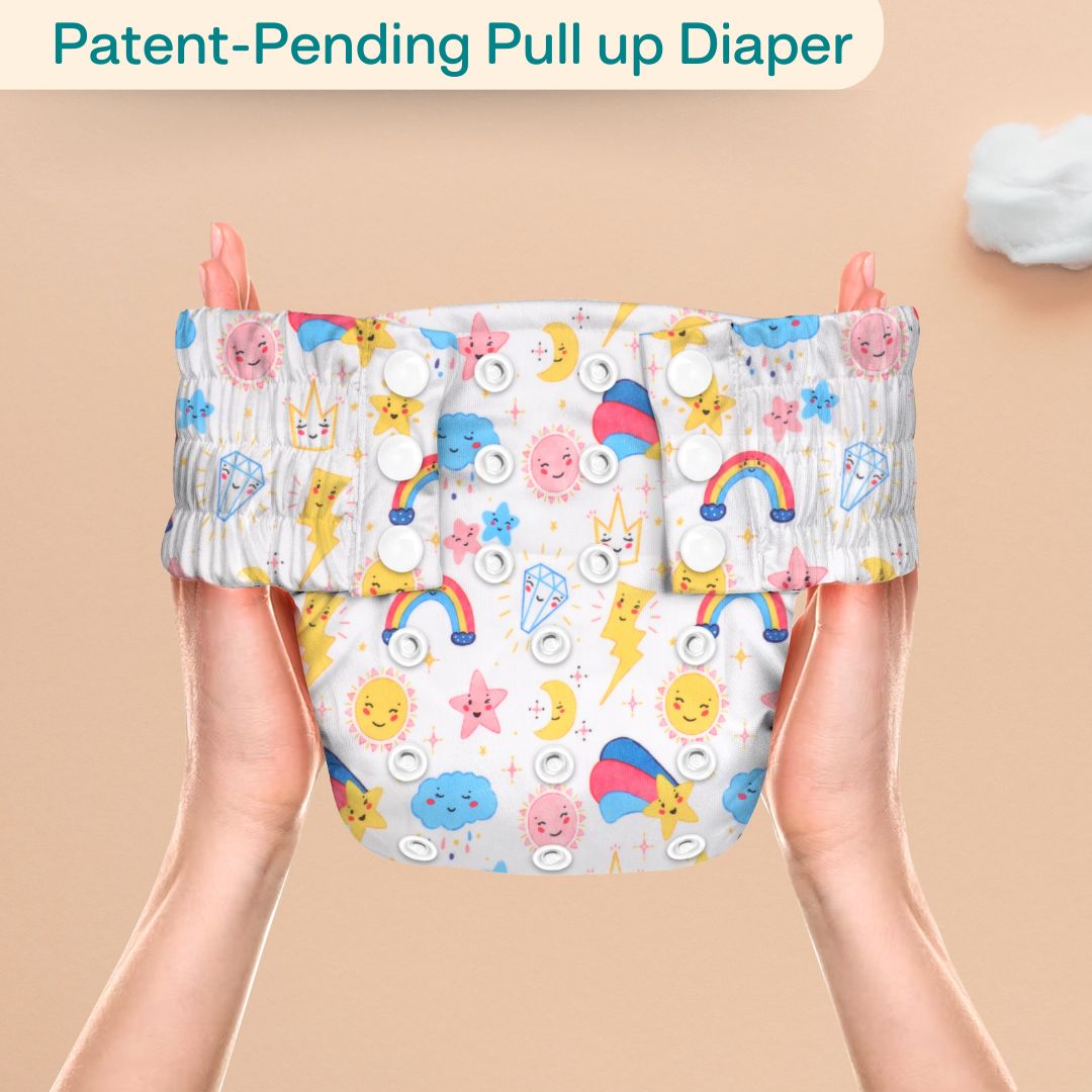 Rainbows & Peaches Ultra Diaper 2.0 with Insert - Upto 6 hrs (Pack of 3)