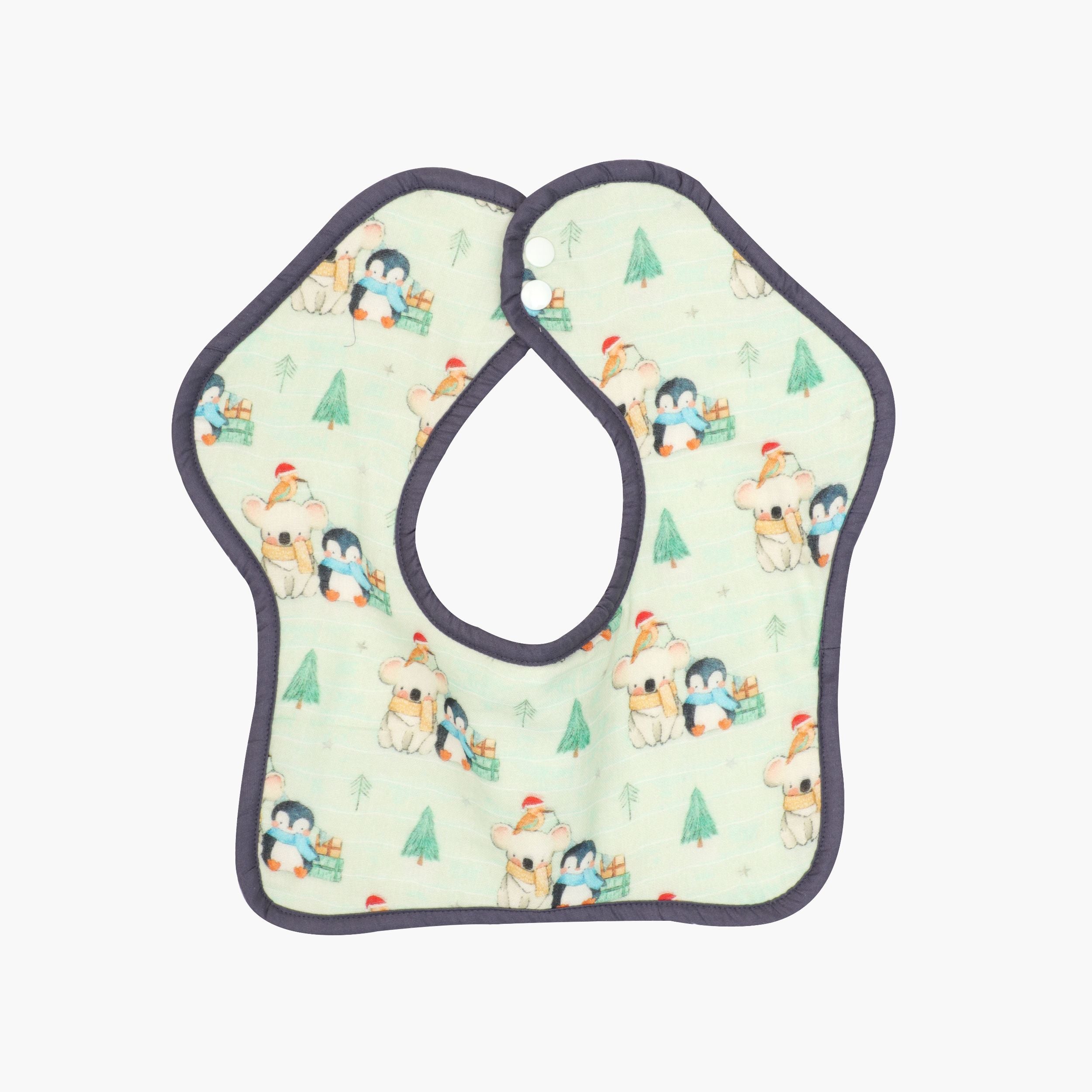 Bunny rides - Muslin Bib ( 6 - 12 Months )