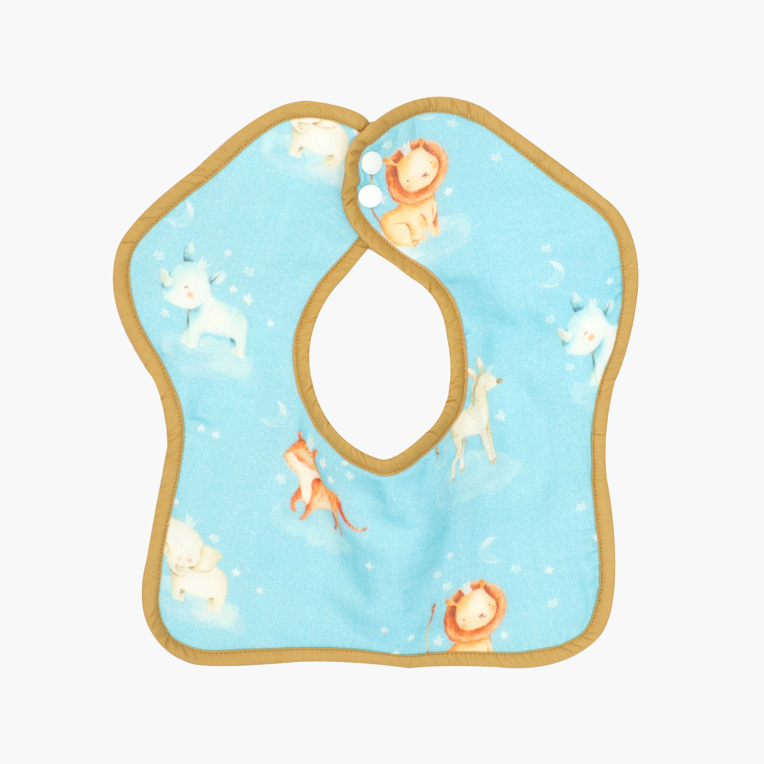 Bunny rides - Muslin Bib ( 6 - 12 Months )