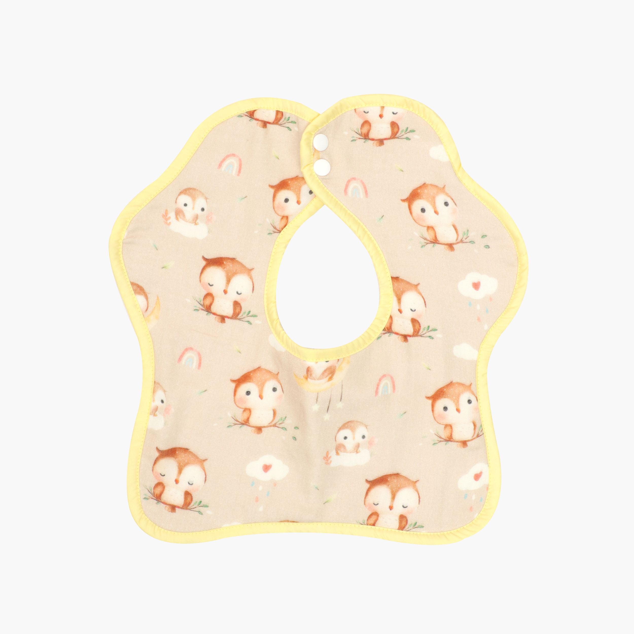 Bunny rides - Muslin Bib ( 6 - 12 Months )