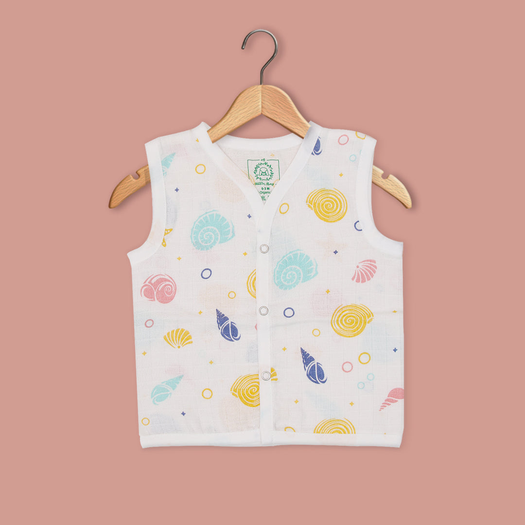 Sea Shell - Muslin Jabla and Shorts for Babies and Toddlers