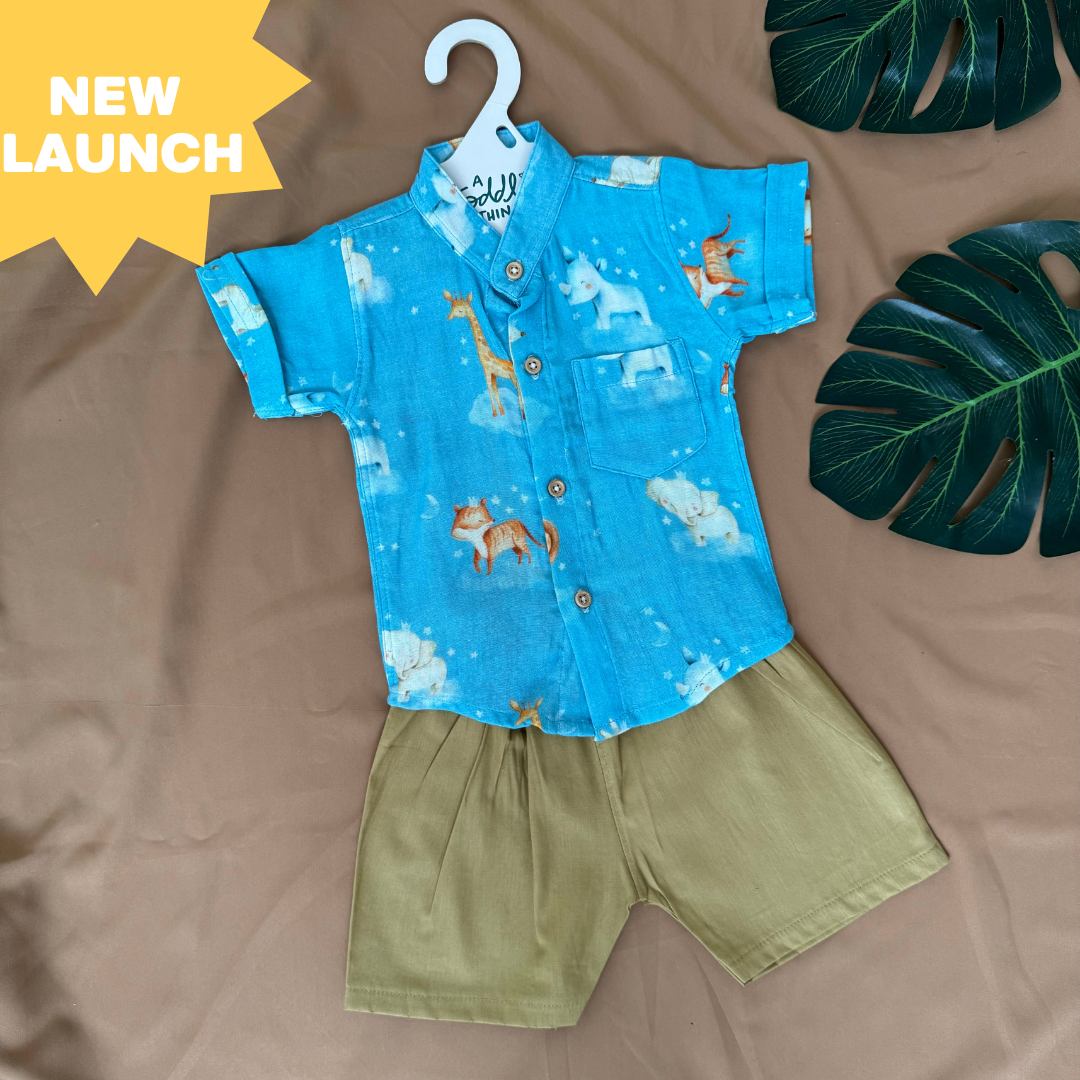 Bear Pops - Muslin Top and Shorts for kids